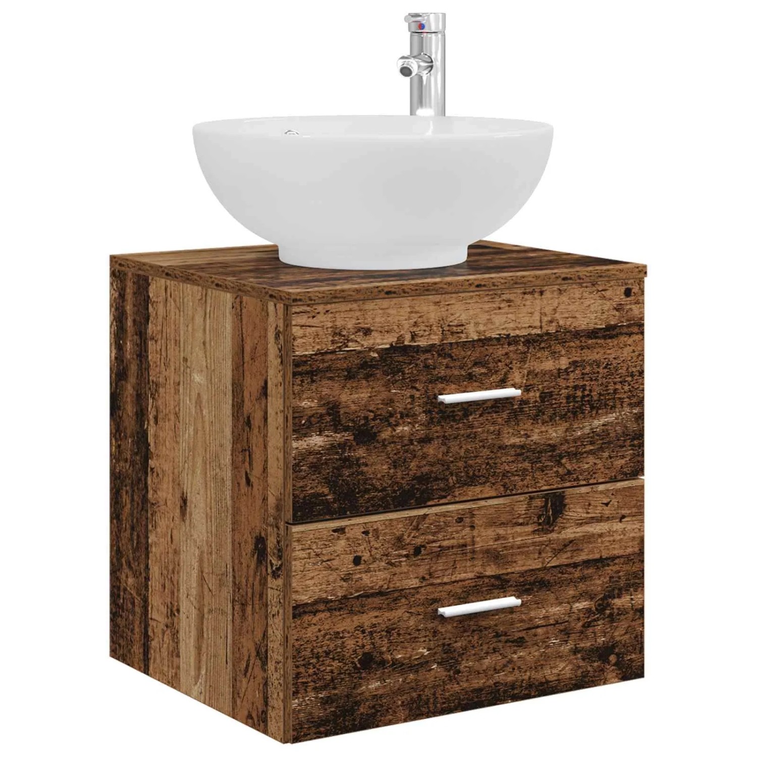 vidaXL Wandmontierte Waschtisch Altholz 49,5 x 44,5 x 66,5 cm 890308