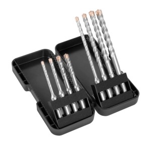 STAHLWERK SDS Plus Bohrer Set, 8-teilig, in Box. Ideal für Stein und Beton.