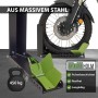 TRUTZHOLM Motorradwippe aus Stahl, 10-fach verstellbar für Radgrößen von 8 bis 24 Zoll.