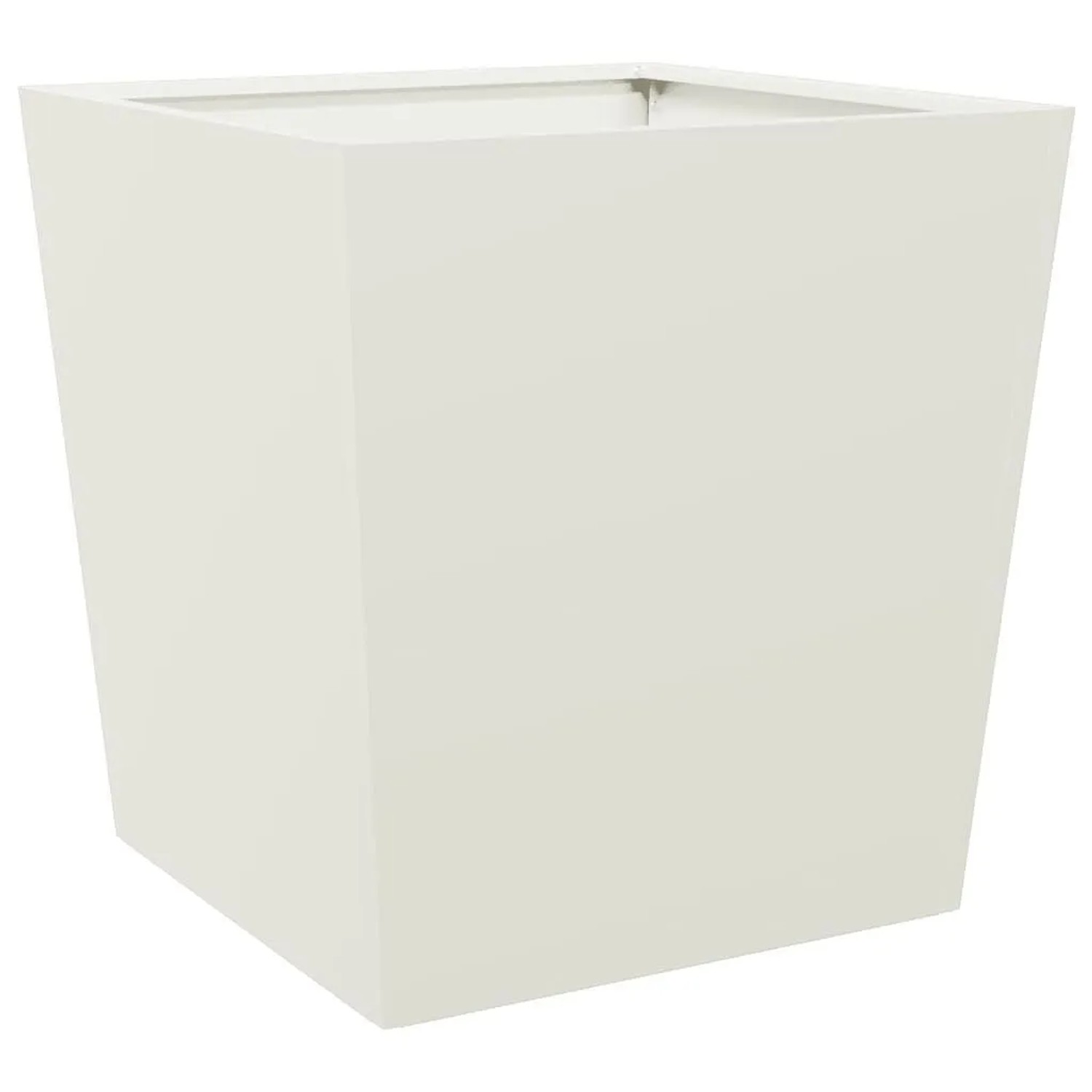 vidaXL Pflanzkübel Weiß 50x50x50 cm Stahl 851068