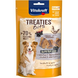 Vitakraft Treaties Superfood Holunder, 100g. Hundekekse mit Huhn und Holunderbeere.