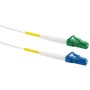 Schwaiger Glasfaserkabel, 9 m, mit grünem und blauem LC/APC-LC/UPC Stecker für Netzwerktechnik.