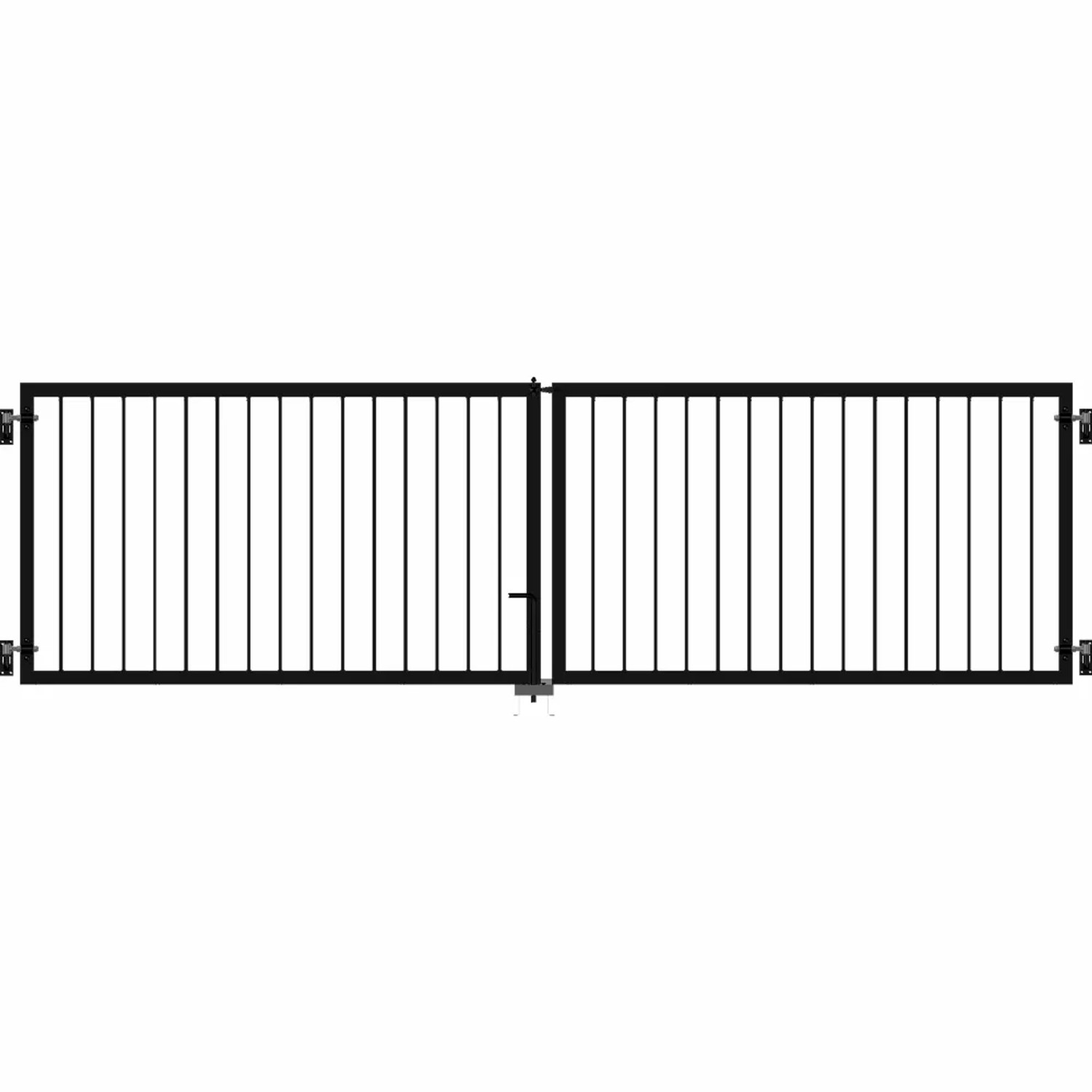 Doppeltor Basic 300 cm x 85 cm Schwarz