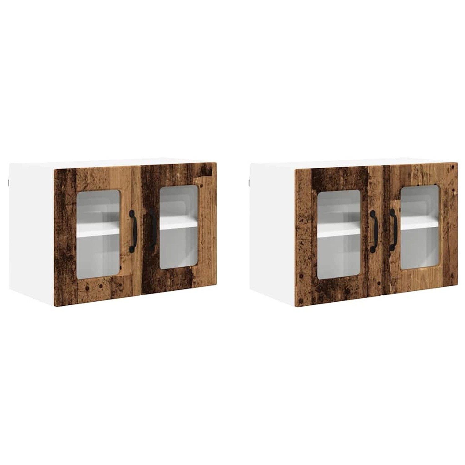 vidaXL Küchenwandschrank 2 Stk Altholz 60 x 31 x 40 cm Holzwerkstoff 885332 günstig online kaufen
