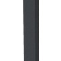 Schwarze, moderne LED-Wegeleuchte Clair von Näve aus Aluminium für den Außenbereich.
