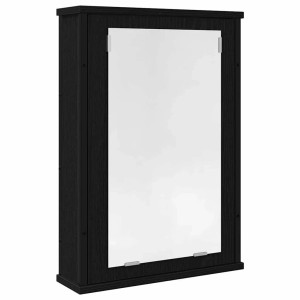 vidaXL Bad-Spiegelschrank Schwarz Eiche-Optik 42x12x60cm Holzwerkstoff 862231