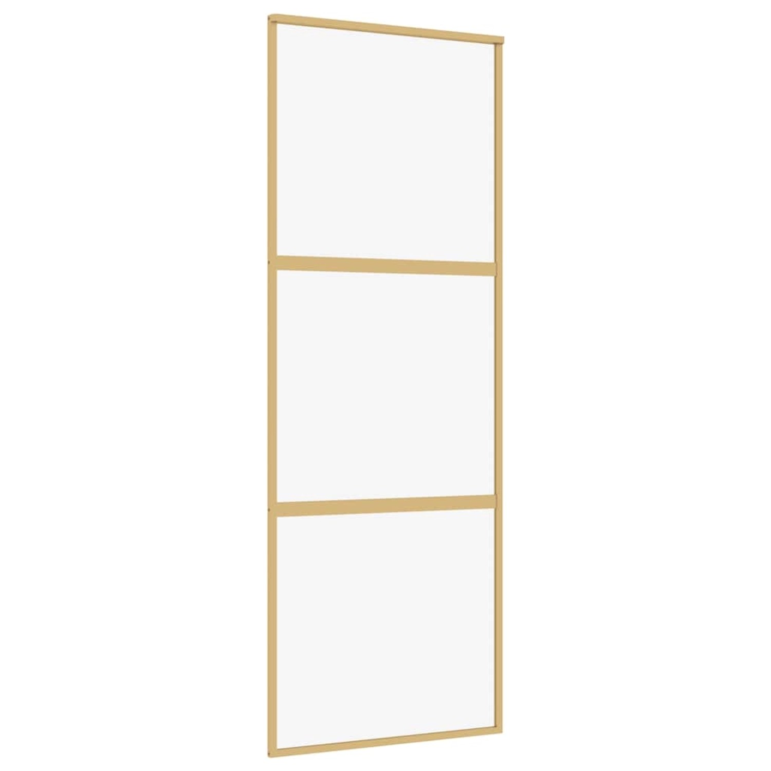 vidaXL Schiebetür Golden 76x205 cm ESG-Klarglas und Aluminium 155148 günstig online kaufen