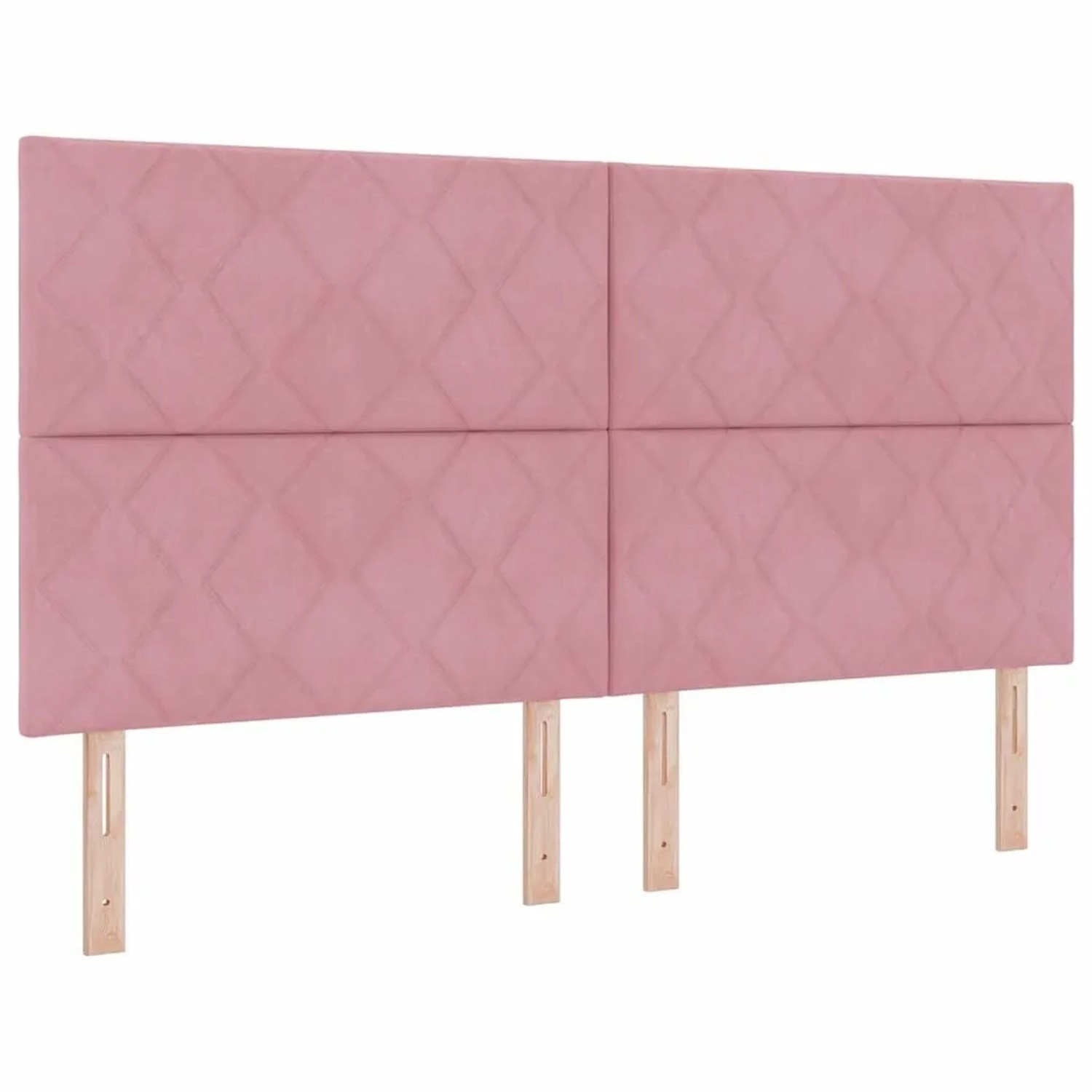 vidaXL LED Kopfteil Rosa 180 cm Kunstleder 3338552