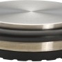 Wagner Big Disk Türstopper in Edelstahl-Optik mit Anti-Rutsch-Ring für sicheren Stand.