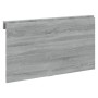 vidaXL Wand-Klapptisch, Grau Sonoma, Holzwerkstoff, zusammengeklappt.