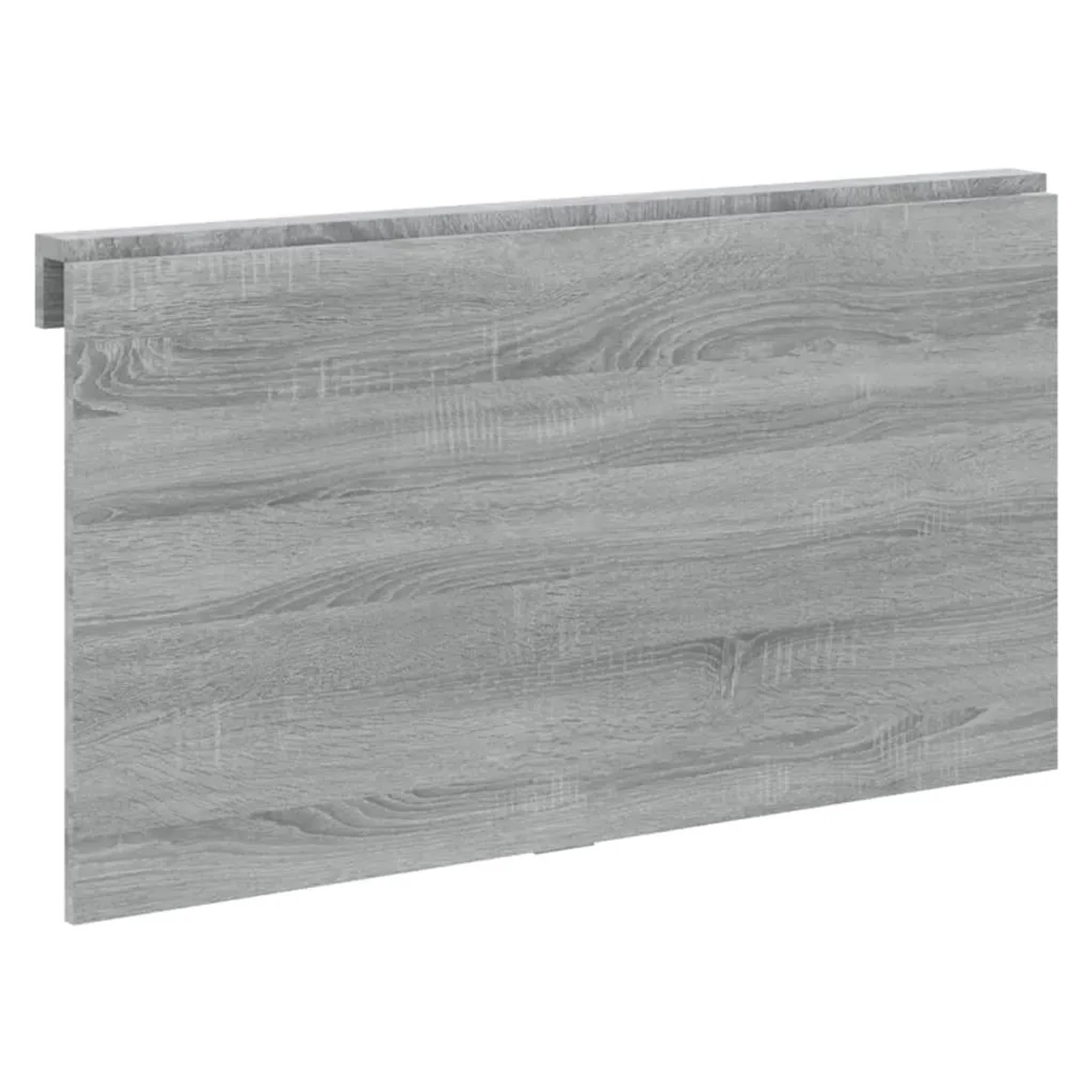 vidaXL Wand-Klapptisch, Grau Sonoma, Holzwerkstoff, zusammengeklappt.