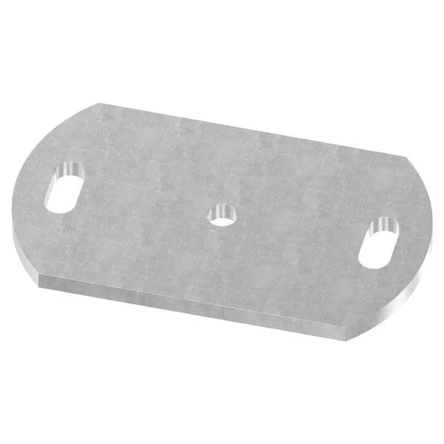 FeNau Ankerplatte 170x100x8 mm 3 Bohrungen Stahl Roh