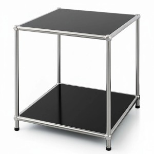 Floordirekt Metallregal Concept Epure MK-012 Beistelltisch 40 x 40 x 46 cm Schwarz