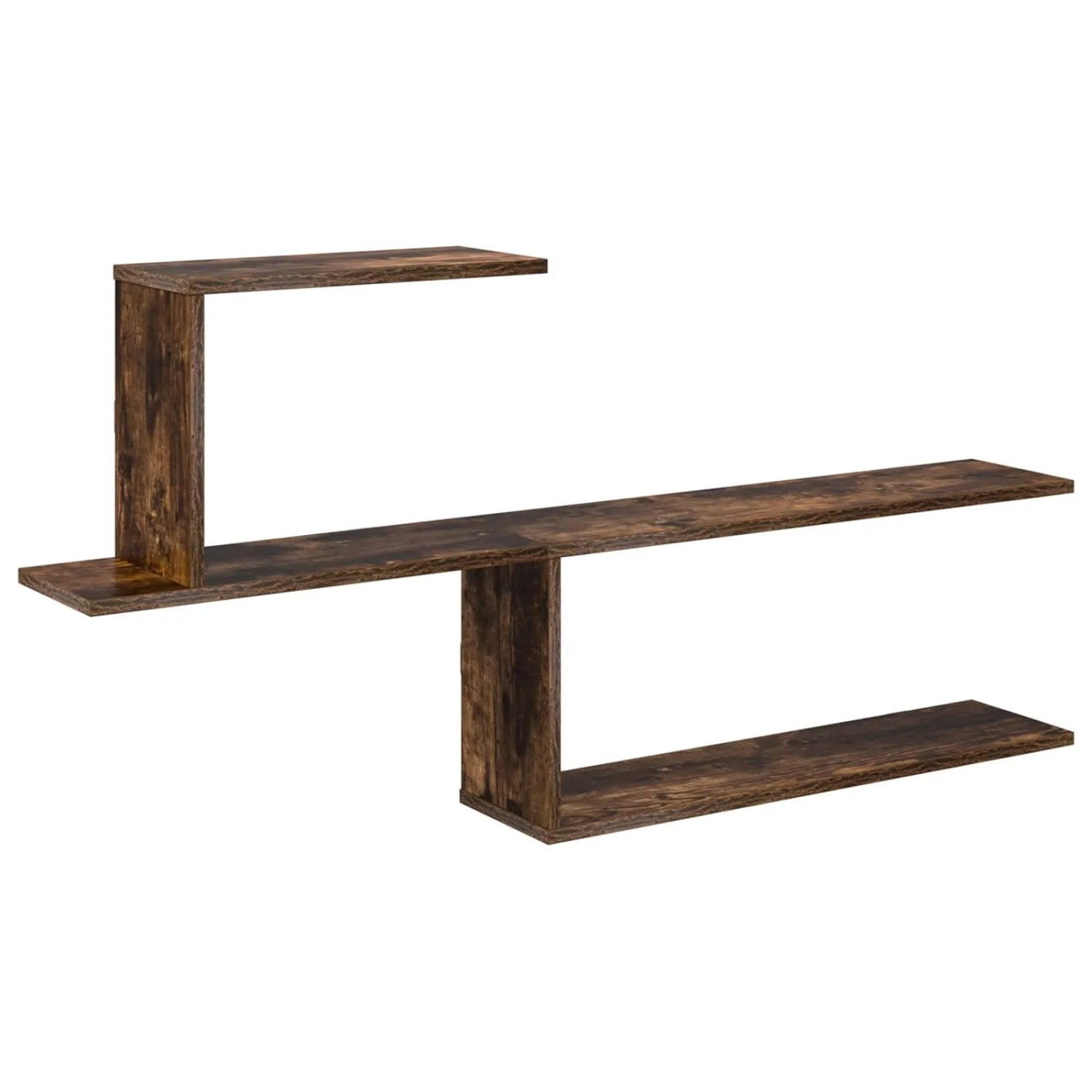 vidaXL Wandregal Raucheiche 122 x 18 x 60 cm Holzwerkstoff 8012184