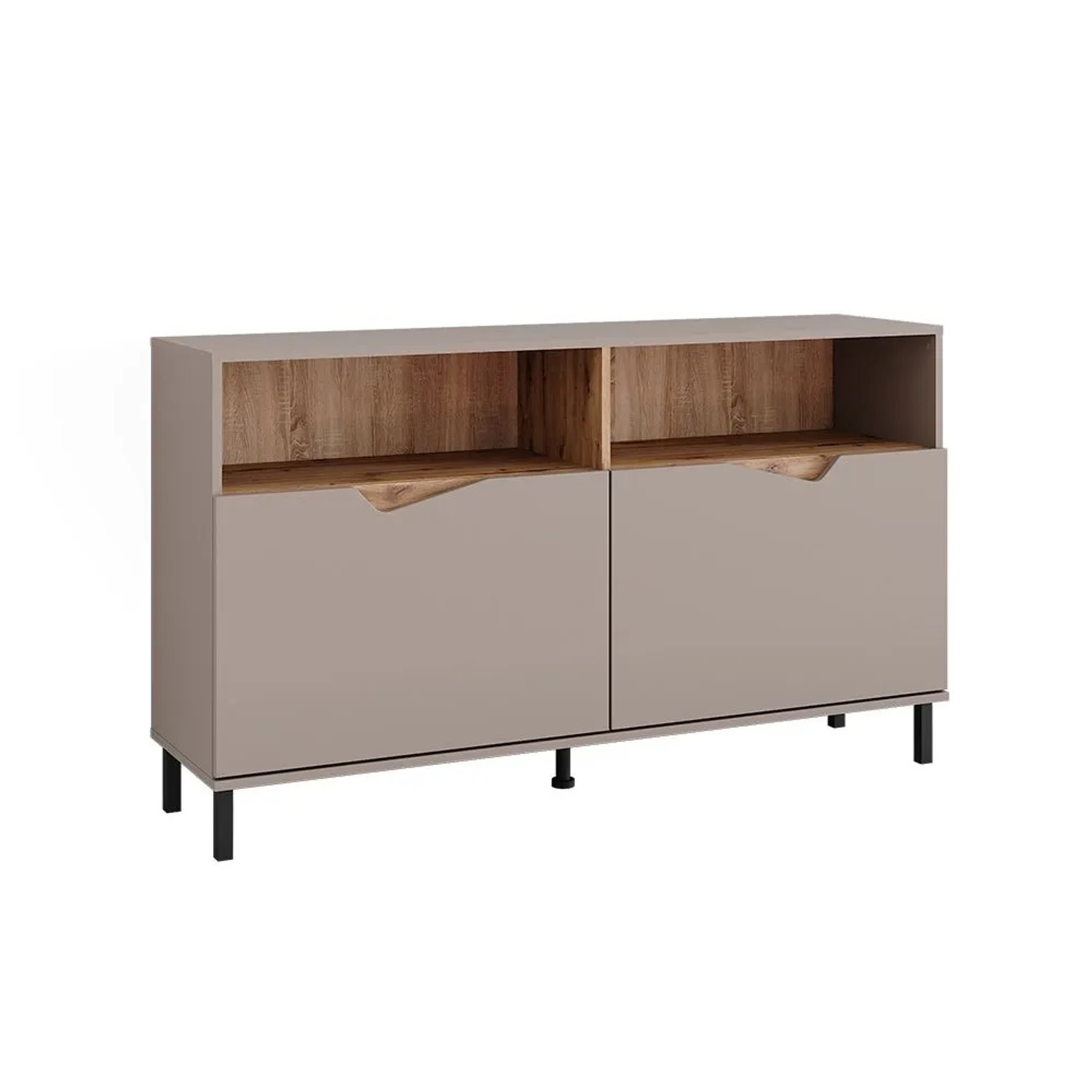 Vicco Kommode Marelle Greige Artisan 140 x 81 mit 2 Türen Art Nr 57855