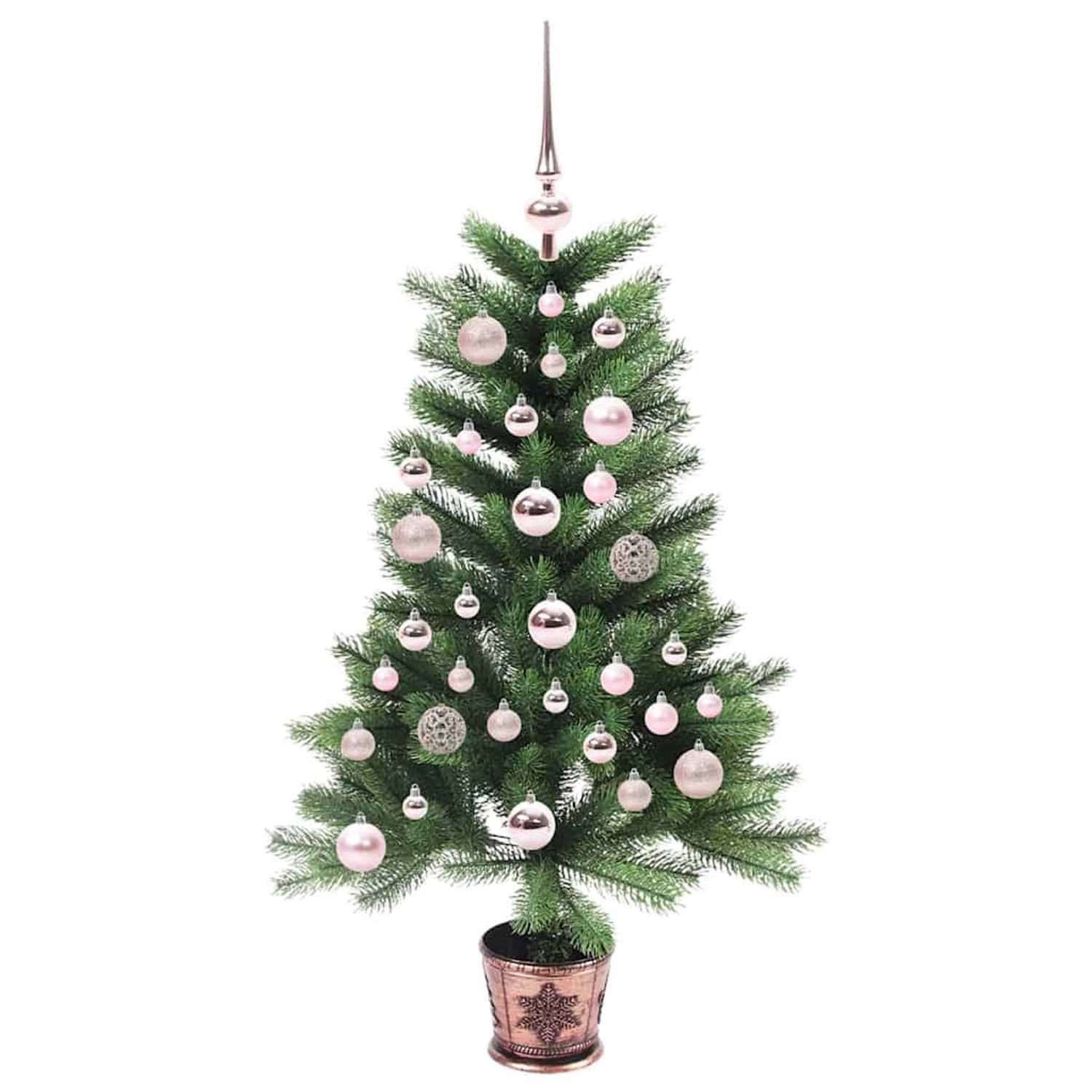 vidaXL Weihnachtsbaum mit 150 LEDs mit Ständer Grün 90 cm PE 3396302