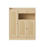 Merax Rattan Schuhschrank, naturfarben, mit 3 Türen, Schublade und offenem Fach. Ideal für Flur & Wohnzimmer.