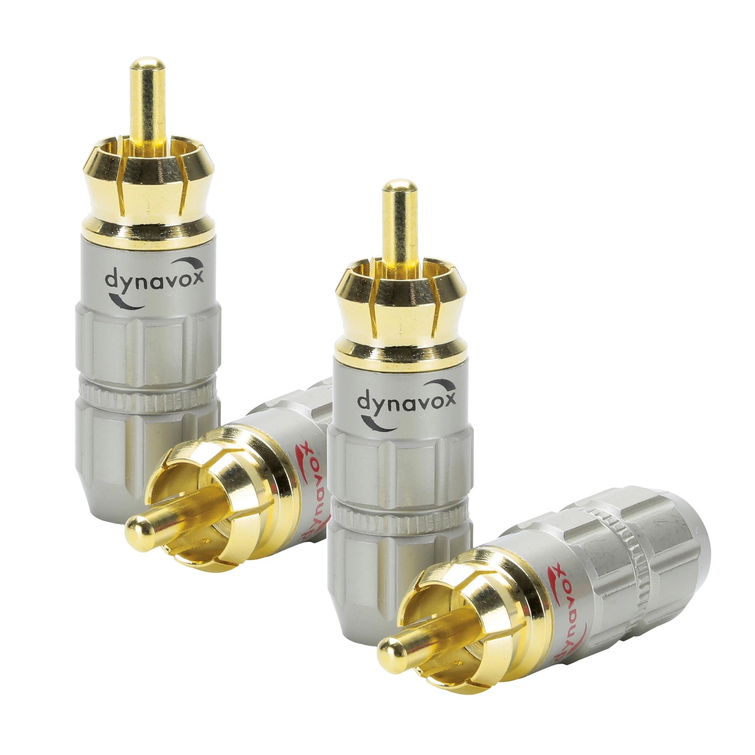 Dynavox Cinchstecker Metall 4 Stück