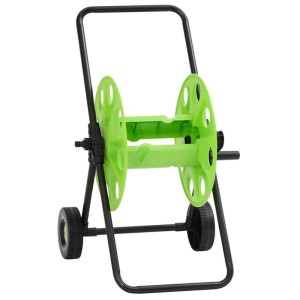 vidaXL Schlauchwagen für 60 m Schlauch Stahl Grün 4006169