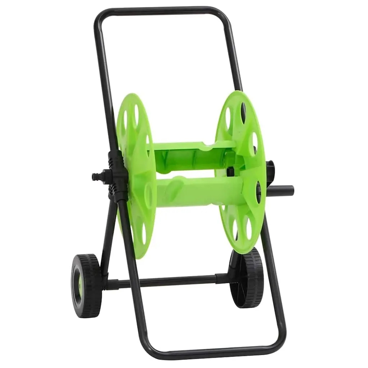 vidaXL Schlauchwagen für 60 m Schlauch Stahl Grün 4006169