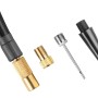 Adapter-Set für Bosch EasyPump Akku-Druckluftpumpe: Ballnadel, French-Ventil und Ballonadapter.