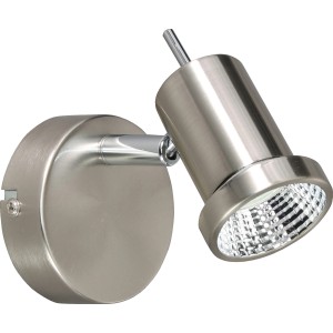 LED-Spot Hoorn, 1-flammig, Nickel matt, flexibel verstellbar für gezielte Beleuchtung.