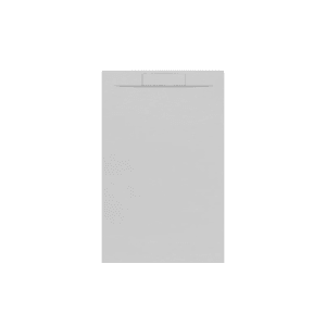 Rechteckige, perlgraue Frascio Duschwanne 180x90 cm aus Kunstharz und Marmorpulver.