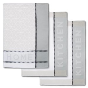 Dyckhoff Geschirrtuchset Home & Kitchen Taupe 50 x 70 cm