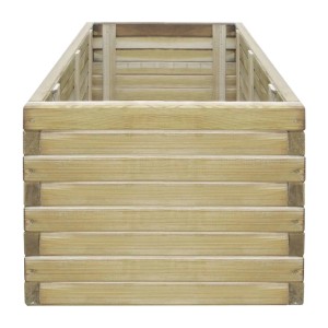 Rechteckiges vidaXL Hochbeet aus Holz, 100x50x40 cm, ideal für Garten, Balkon und Terrasse.