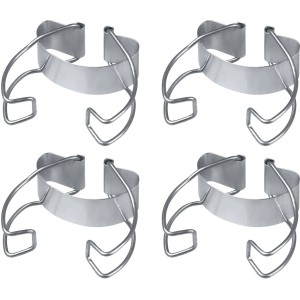 4er-Set Dr. Oetker Universalbügel zum Einmachen von Gläsern, aus rostfreiem Stahl.
