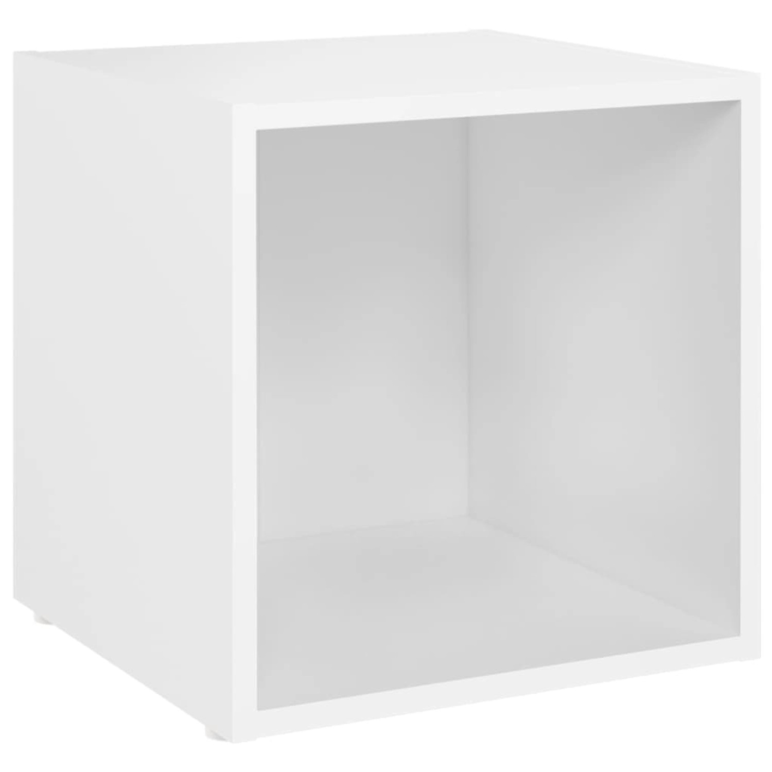vidaXL TV-Schrank Weiß 37x35x37 cm Holzwerkstoff 805498