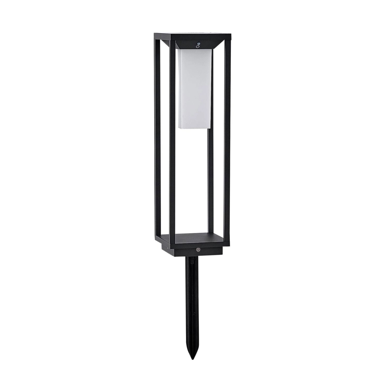 Lucande LED Solarleuchten Eliel 9616176 Spritzwassergeschützt Modern in Schwarz aus Aluminium 1-flammig