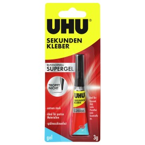 Uhu Sekundenkleber Blitzschnell Supergel 3 g