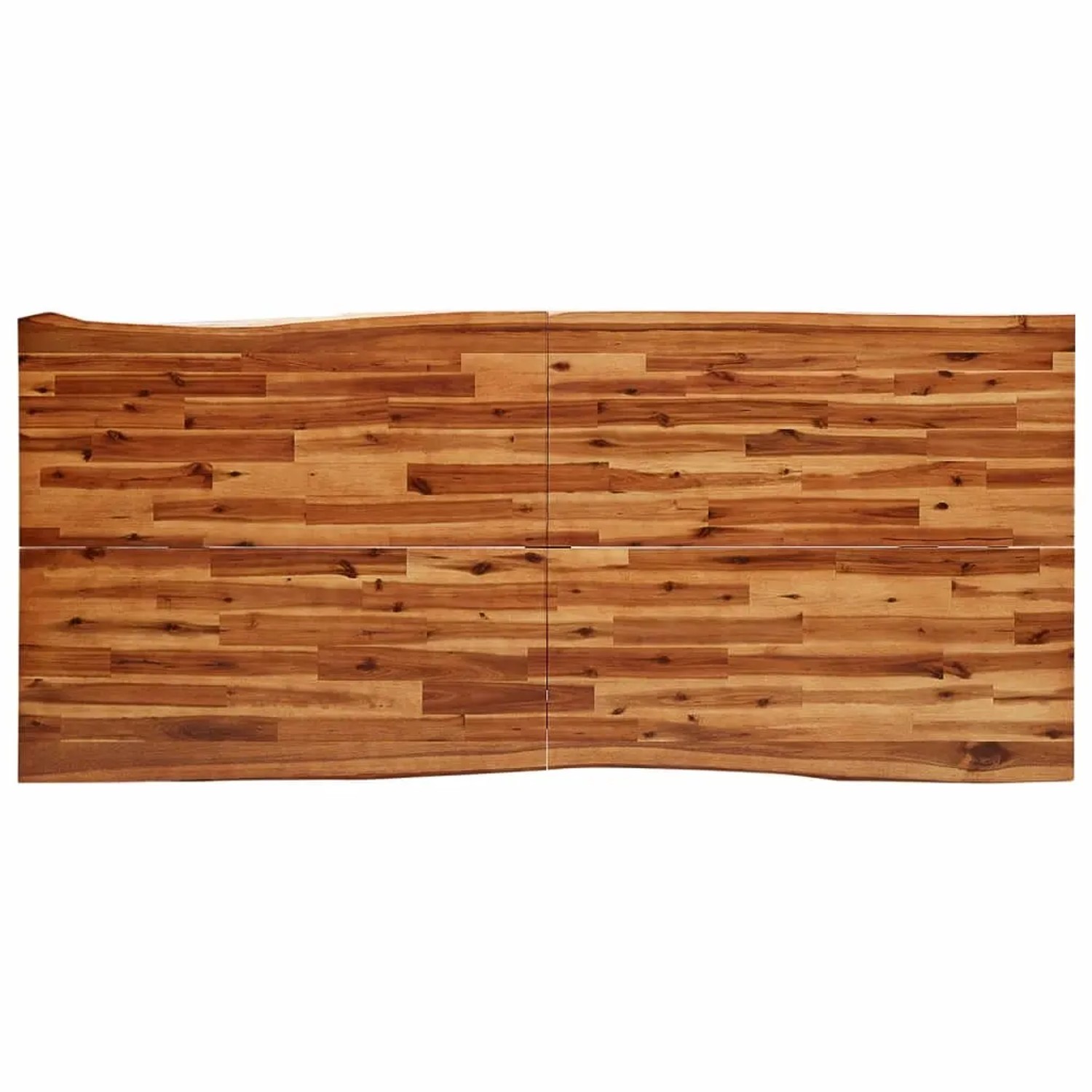 vidaXL Esstisch Baumkante, 200x90 cm, Akazie Massivholz Tischplatte mit Naturkante.