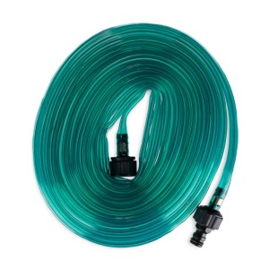 Relaxdays Schlauchregner Kunststoff Grün 15 m 0,5 kg