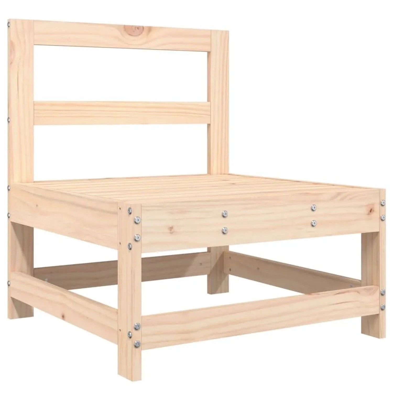 vidaXL Garten-Mittelsofa Massivholz Kiefer 825478