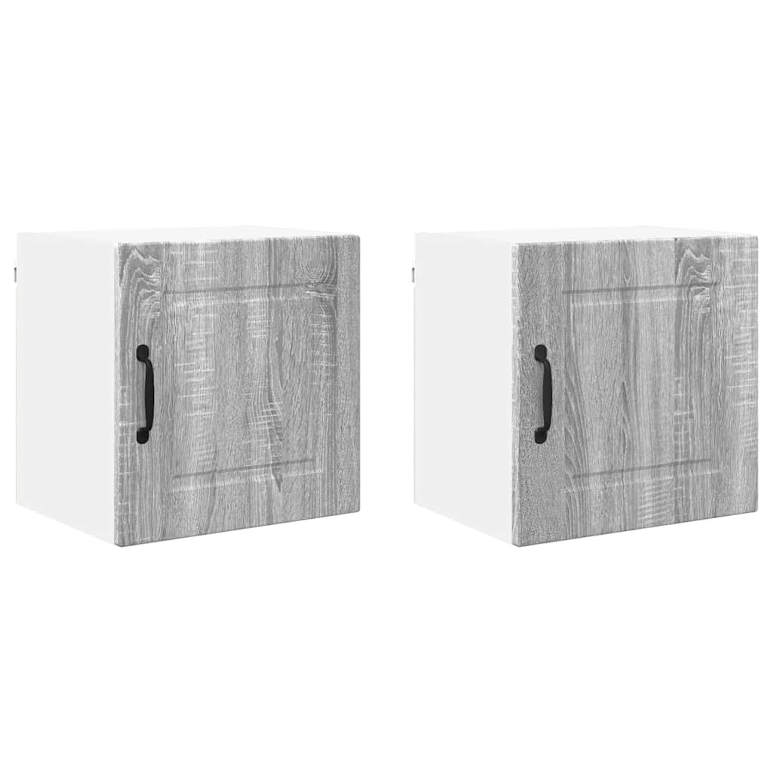 vidaXL Küchenwandschrank mit Regal 2 Stk Graues Sonoma 40 x 31 x 40 cm 8852 günstig online kaufen