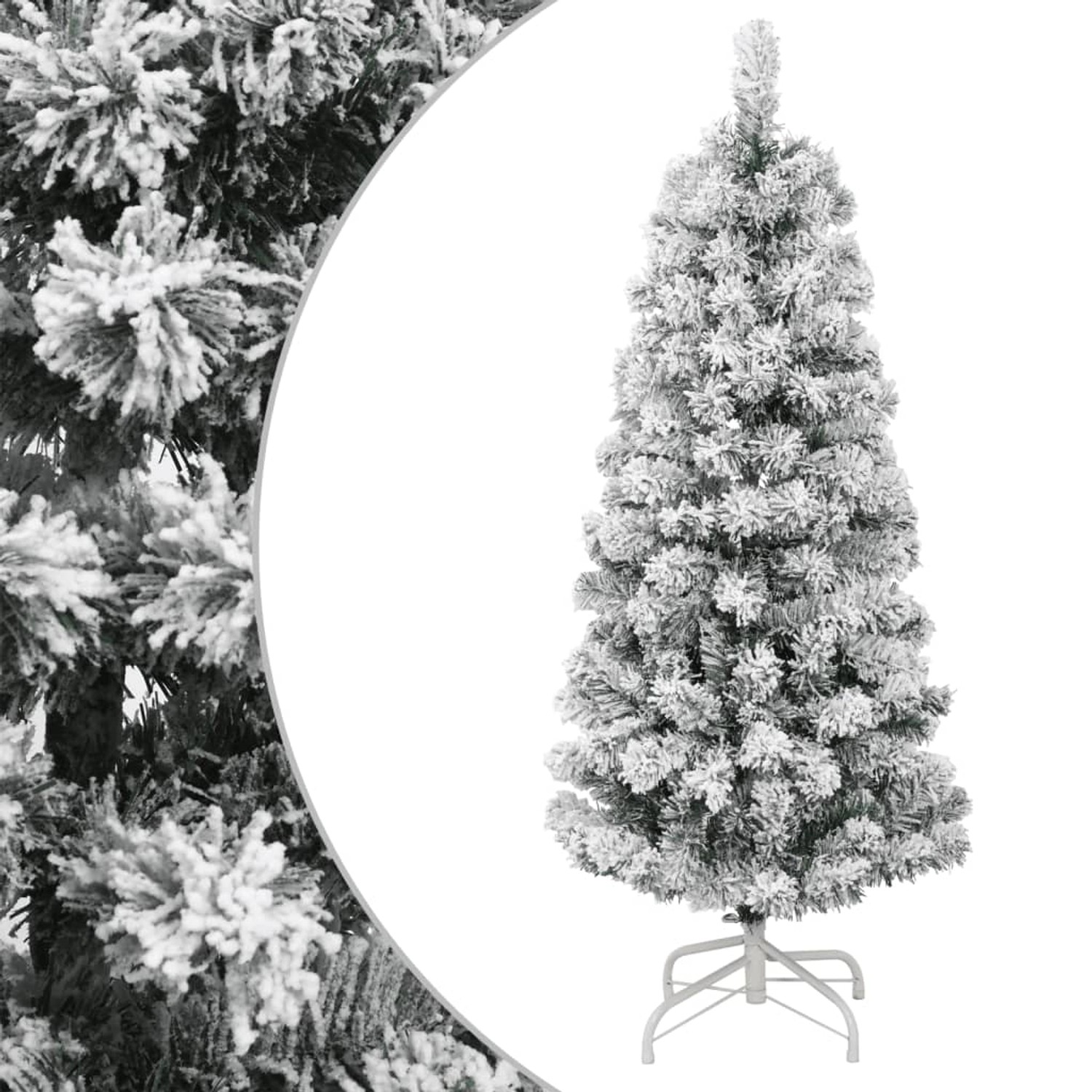 furnicato Künstlicher Weihnachtsbaum Klappbar Beschneit 120 cm