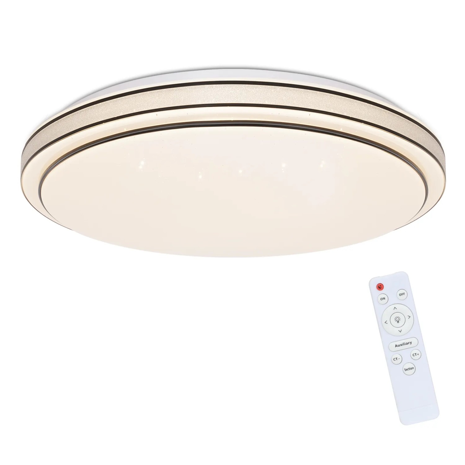 NETTLIFE LED Deckenleuchte aus Kunststoff L27cmSchwarz-3