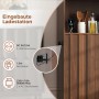 Merax Küchenschrank 180x105x40 cm LED Steckdosen Bücherregal Vitrine_7