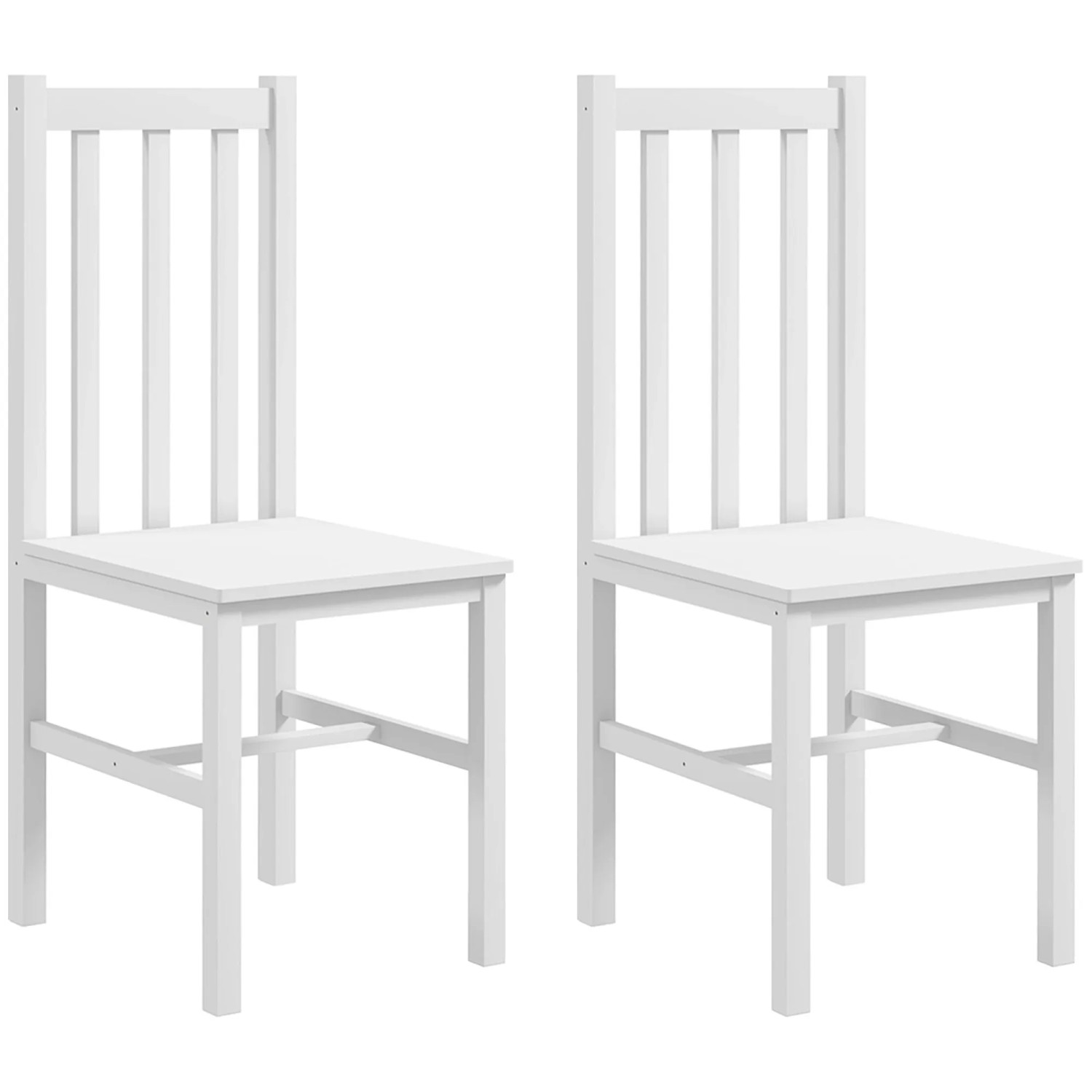 HOMCOM 2er-Set Küchenstuhl Rückenlehne