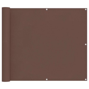 vidaXL Balkonsichtschutz Braun 100 x 600 cm Oxford-Stoff 42030871