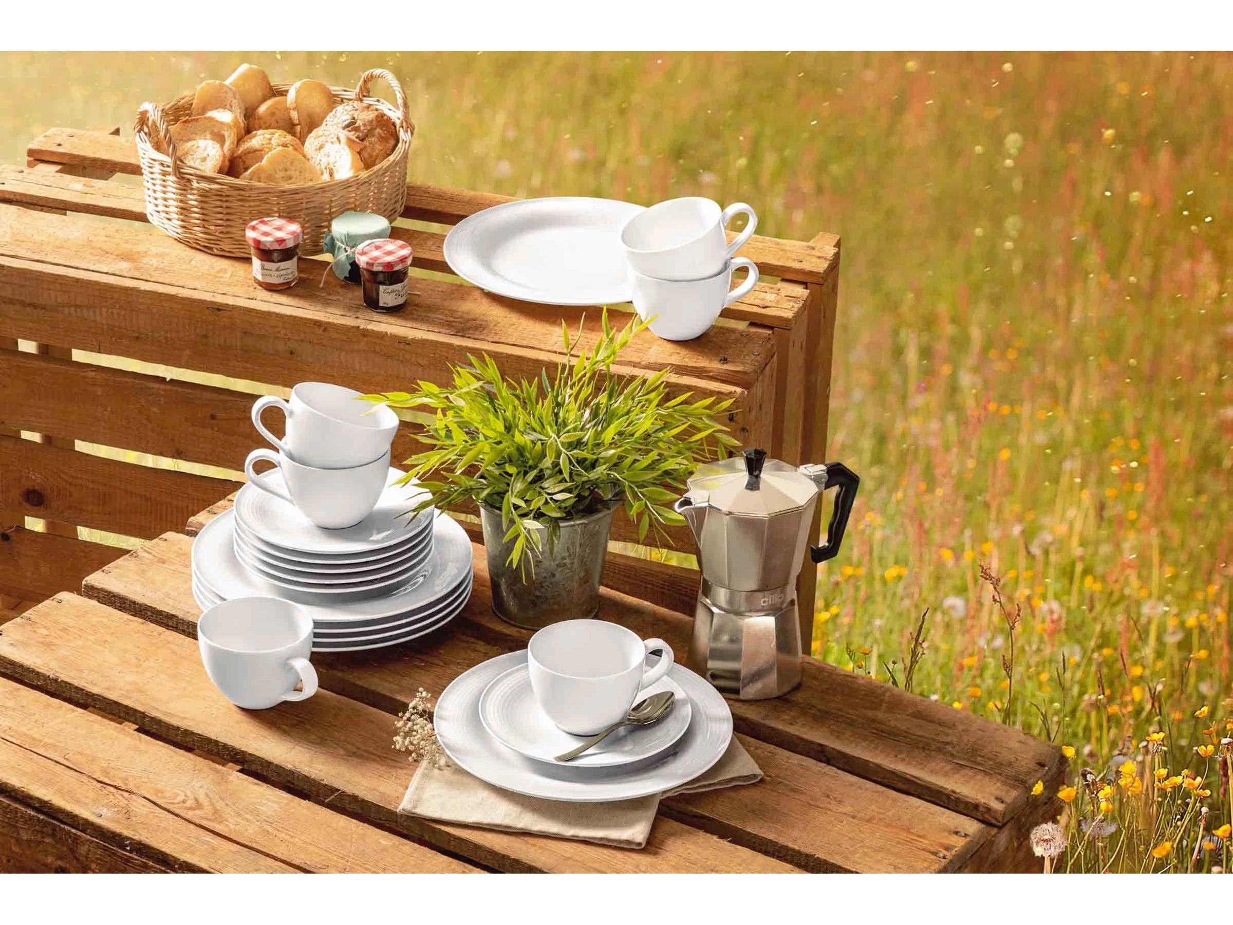 GOWI Kinder-Kaffeeservice 'Lyon' - 18-teiliges Spielzeug Für Kleine Café-Besitzer