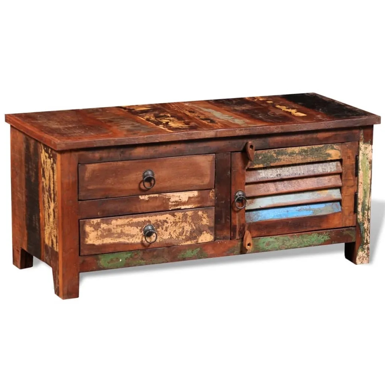 vidaXL TV-Schrank Altholz Massiv 241629