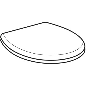 Weißer Geberit Kinder WC-Sitz Bambini aus Duroplast für Kinder-WCs.