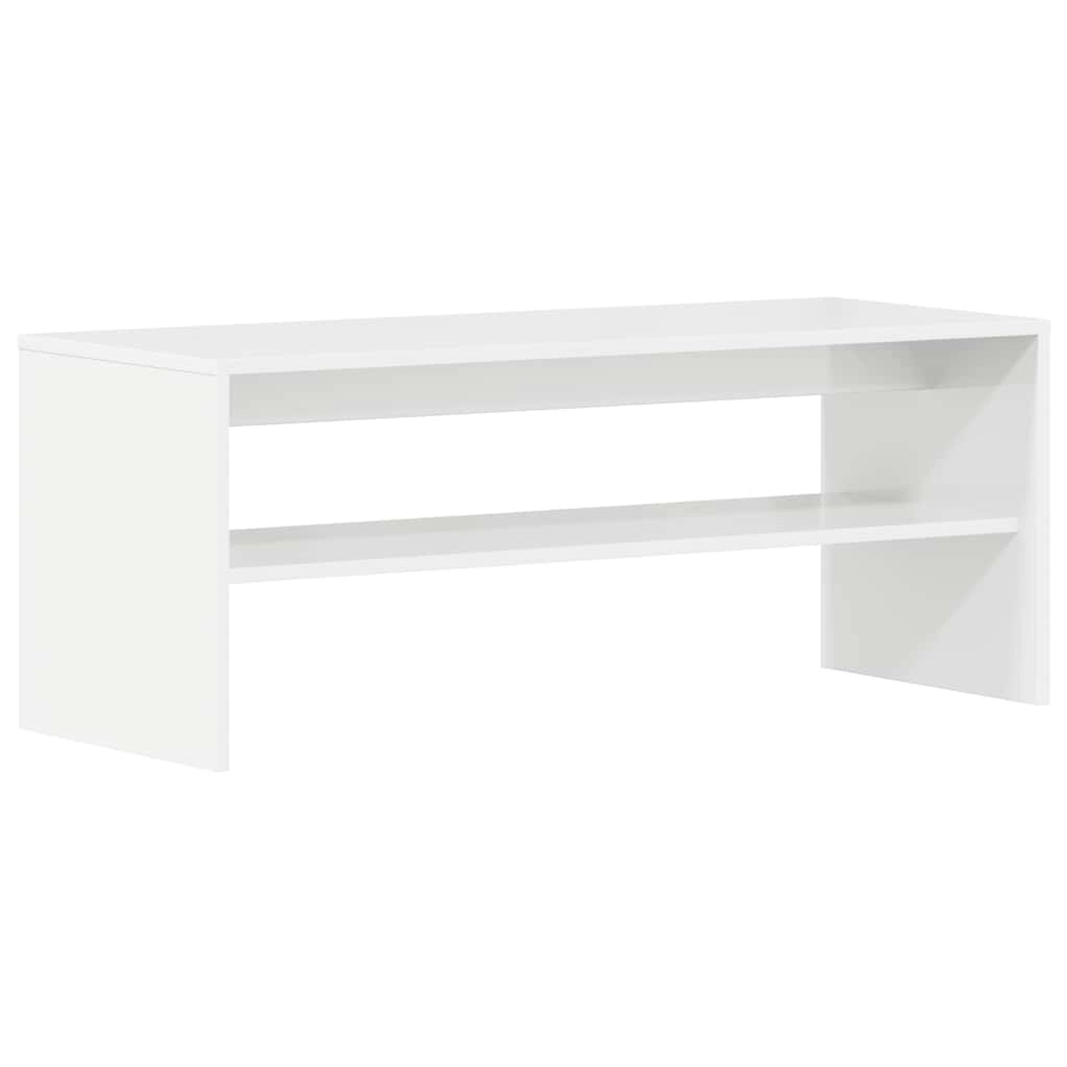 vidaXL TV-Schrank Hochglanz-Weiß 100x40x40 cm Holzwerkstoff 861118