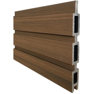 WPC Lamelle Smoke Weiß, coextrudiert, 20x150x1790,5 mm für Sichtschutzzäune.