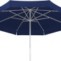 Blauer Schneider Schirm Jumbo, Ø 300 cm, mit Seilzug. Marktschirm für Garten & Terrasse.