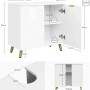 EUGAD Waschbeckenunterschrank Badezimmerschrank mit 2 Türen_3