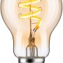 Paulmann E27 LED Leuchtmittel in Glühlampenform mit spiralförmigem Filament.